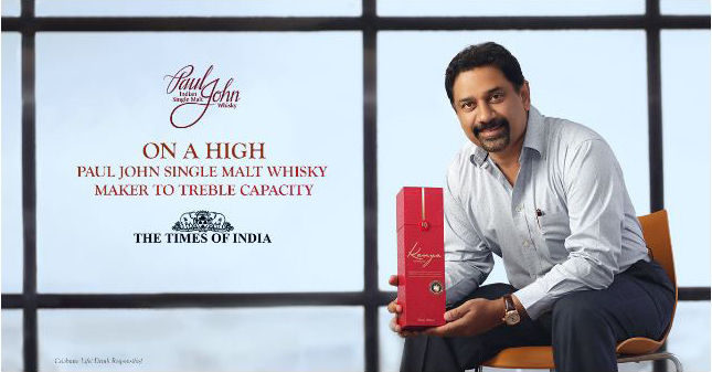 On a high: Paul John single malt whisky maker to treble capacity