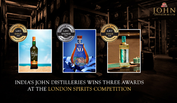 Paul John Nirvana Bags Gold Medal in Prestigious London Spirits Competition - John Distilleries only Indian Company to bag Awards in Three Categories